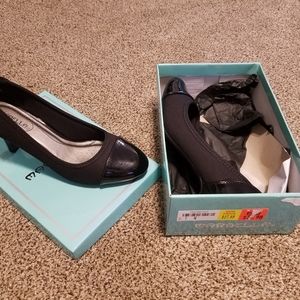 Womens black dress high heel pumps shoe